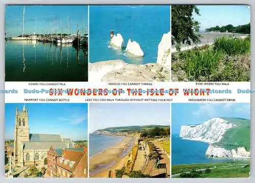 D333877 Sechs Wunder der Isle of Wight. Kühe. Nahe. Schaftlin. Jarrold. Multi