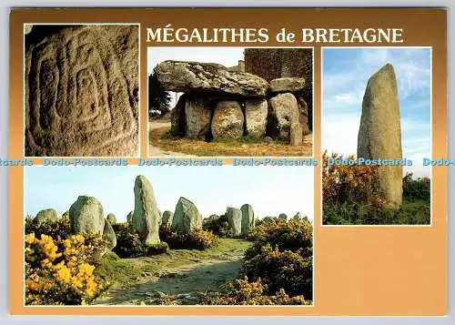D333905 Megalithes de Bretagne. Die Gravuren von Les Pierres Platten. Jos. Multi