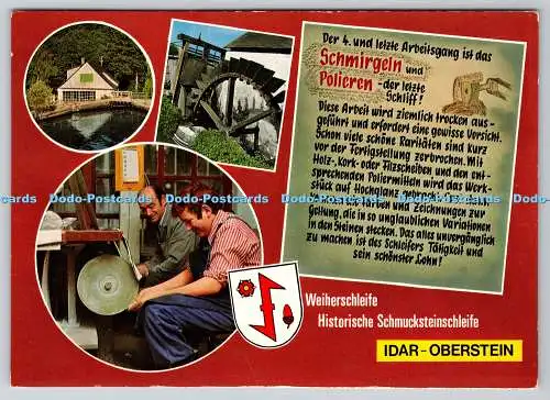 D333907 Weiherschleife Historische Schmucksteinschleife. Idar Oberstein. Gerhard