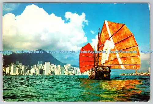D331264 Mögen Sie eine angenehme Reise haben. Postkarte aus Hongkong