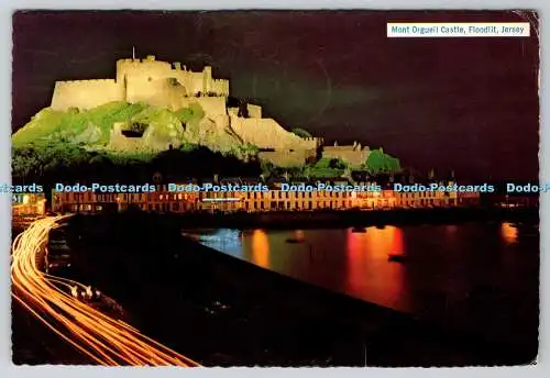 Trikot D333960. Schloss Mont Orgueil. Flutlicht. Gordon. Deyermond. Das Foto