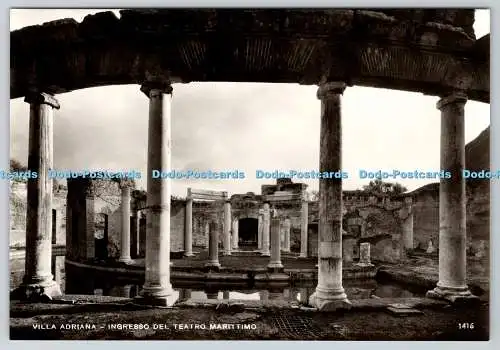 D333967 Villa Adriana. Ingresso Del Teatro Marittimo. E. Richter. RP