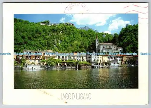 D334022 Lago Di Lugano. Hotel Stella D Italia. A. F. G. Aureli
