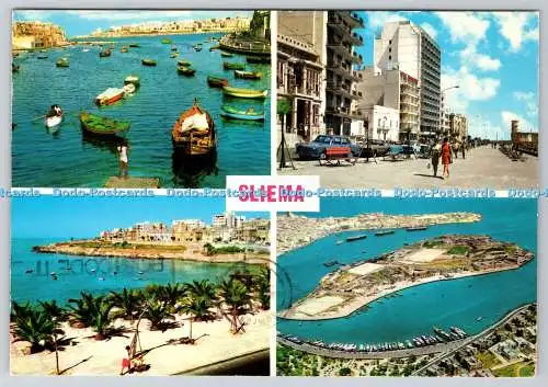 D334026 Sliema. St. Julians Bay. Printex. Kathedrale Bibliothek Sliema. Multi View