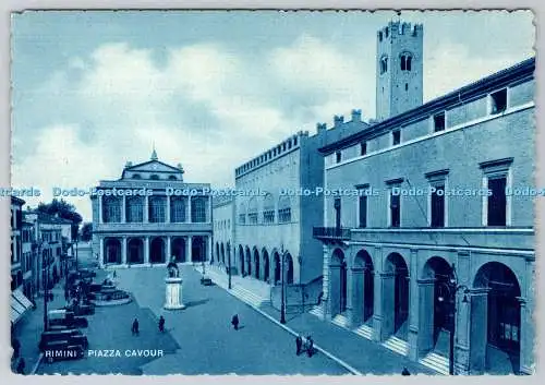 D334037 Rimini. Piazza Cavour. La Riviera di Rimini. Marcaccini. Stab Grafico Ce