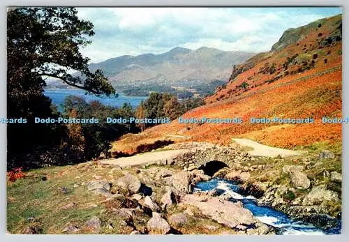 D334049 Cumberland. Derwentwater und Skiddaw. Von Ashness Bridge. J. Arthur Dix
