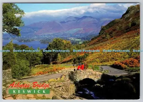 D334054 Keswick auf Derwentwater. Cumbria. Ashness Bridge. John Hinde. Redruth. C