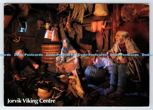 D336093 Jorvik Viking Center. Der Wikingerhaushalt. Das Abendessen wird Pr