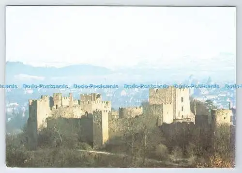 D33620 Blick am frühen Morgen auf Ludlow von Whitcliffe. Historisches Ludlow