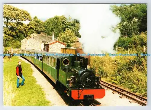 D336122 Ravenglass and Eskdale Railway. Bonnie Dundee. Verlassen Muncaster Mill St