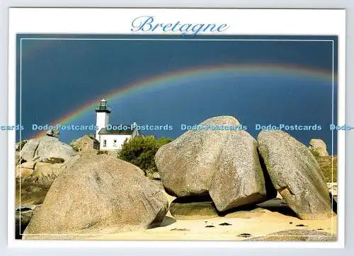 D338070 Bretagne. Der Leuchtturm von Pontusval. Wagenheber. G. Sioen
