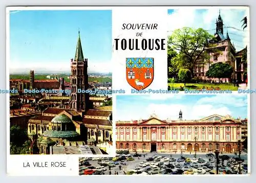 D336158 Souvenir de Toulouse. La Ville Rose. Cely. Marcel Anhänger. Multi View