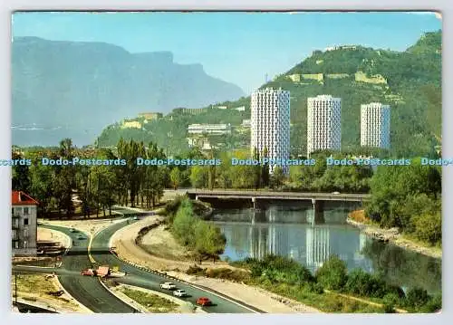 D336164 Ankunft in Grenoble par la Route. de Chamrousse. Andre. SPADME. 1971