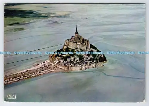 D336167 Le Mont St Michel. Air View. Kappe. 1970