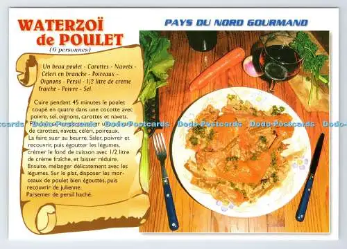 D338114 Waterzoi de Poulet. Pays du Nord Gourmand. Bodenbild