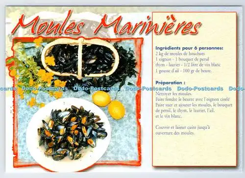 D338118 Recette des Moules Marinieres. Artaud Freres. Wie De Coeur. Arvert Avallo