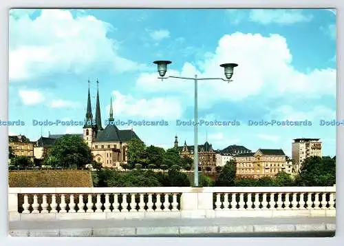 D336215 Luxemburg. Pont Adolphe et Cathedrale. Paul Kraus