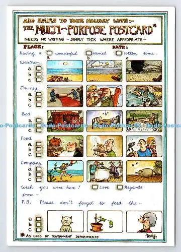 D338133 Fügen Sie Ihrem Urlaub Stunden hinzu mit der Mehrzweck-Postkarte. John Hinde. R