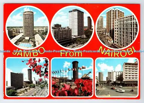 D336235 Jambo aus Nairobi. Stadt im Garten. Kenia Schreibwaren. Dino Sassi. Mu