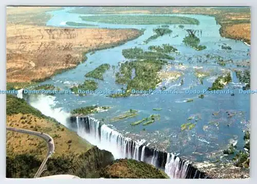 D336245 Victoria Falls. Luftaufnahme. Sapra Studio. Nairobi. Sambia in der Sonne