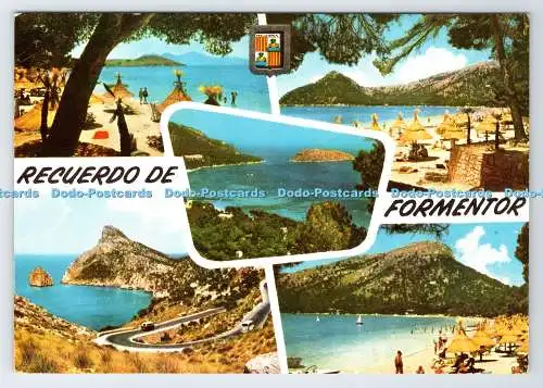 D336359 Recuerdo de Formentor. Detalle de la Playa. Fisa. A. Subirats Casanovas.