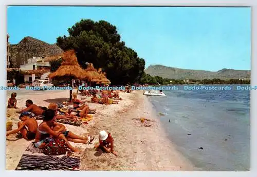 D336360 Mallorca. Balearen. Espana. Pollensa. Vista de la Playa del Puerto. Casa