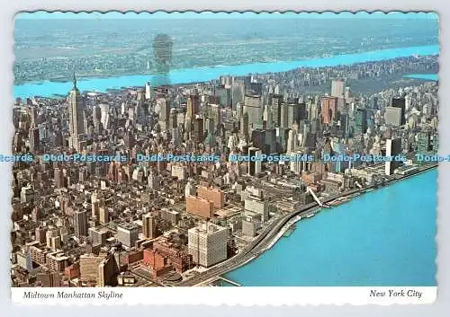 D336371 New York City. Skyline von Midtown Manhattan. Manhattan Postkarte. Dexter Pr