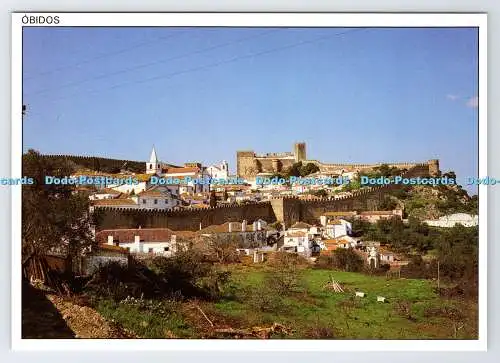 D338299 Obidos. Vista Geral. Luar