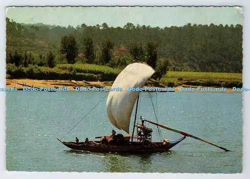 D336397 Porto. Barco Rabelo. Postkarte