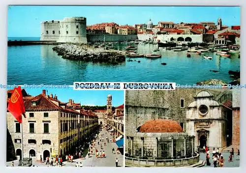 D338349 Pozdraviz Dubrovnika. Biro za Turisticko Propagandu. Multi View