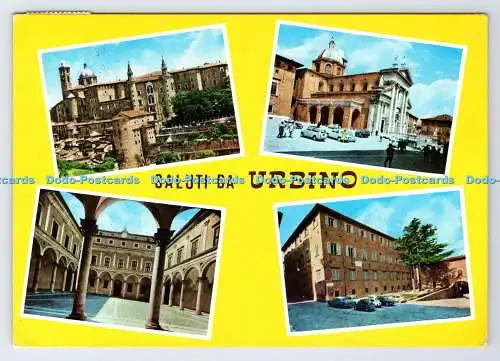 D338355 Saluti da Urbino. Multigraf. Multi View