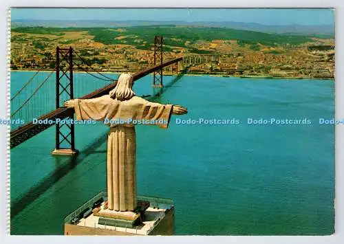 D336462 Lissabon. Portugal. Blick von Cristo Rei. Comer