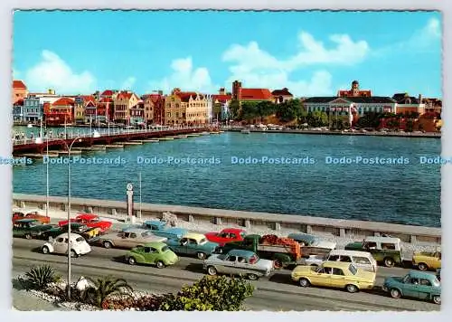 D336479 Curacao. Blick auf Willemstad mit Pontonbrücke. Van Dorp Willemstad. Kr