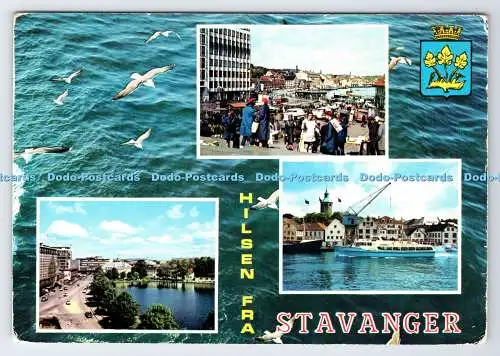 D338404 Norwegen. Hilsen Fra Stavanger. Grako. Giovanni Trimboli. PM. Odda. 1971.