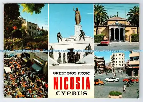 D336521 Grüße aus Nikosia. Zypern. Der Präsidentenpalast. Takis Mourettos. 1