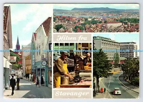 D338446 Norwegen. Hilsen Fra. Stavanger. Normann. PM. Postterminalen. Multi View