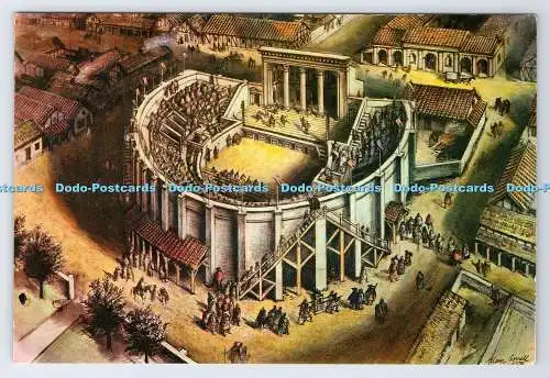 D336549 Verulamium. Eine Rekonstruktion des römischen Theaters. Fotopräzision. Alan