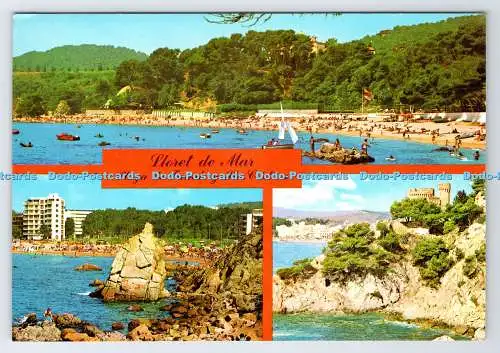 D336589 Lloret de Mar. Playa de Fanals y. Sta. Cristina. F. A. C. S. A. Poeta Ca