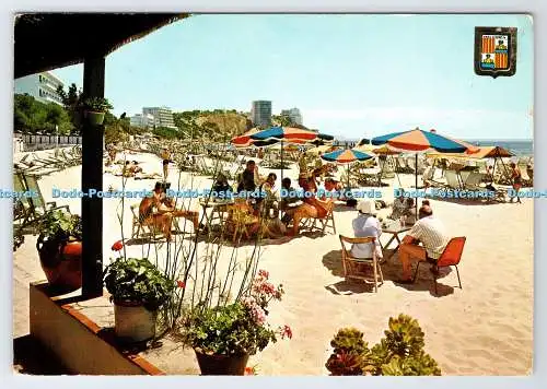 D338536 Mallorca. Magaluf. Detail des Strandes. Fisa. A. Subirats Casanovas