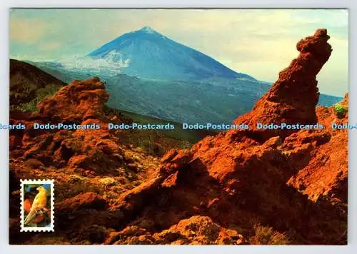 D338558 Teneriffa. Islas Canarias. Der Teide von Kanadas aus gesehen. Lithografia