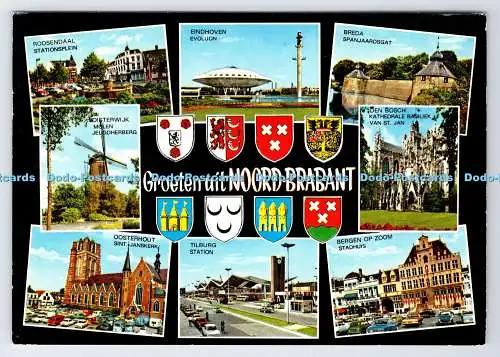 D336639 Groeten Uit Noord Brabant. Roosendaal. Stationsplein. Muva. Multi View