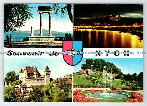 D338606 Souvenir de Nyon. Le Chateau. Bovey. Farbe Linda. Multi View