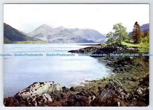 D338607 Loch Duich und fünf Schwestern. J. Arthur Dixon. Inverness. Schottland