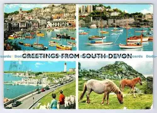 D33682 Grüße aus South Devon. Das Land der tiefen Täler. John Hinde. 1979.