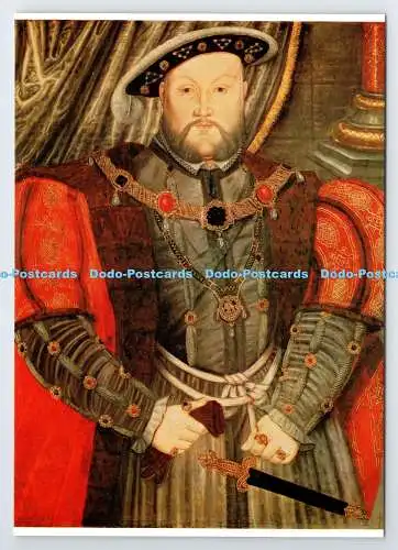 D338615 Tower of London. Waffenkammern. König Heinrich VIII. Tafelbemalung. Englisch Sch