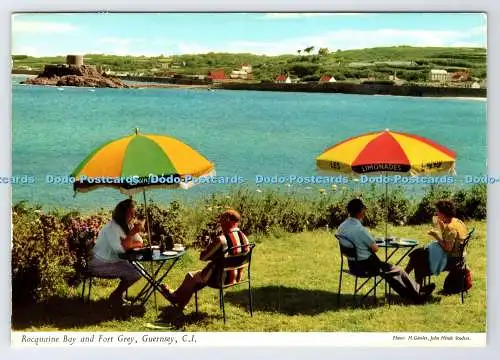 D336724 C.I. Guernsey. Rocquaine Bay und Fort Grey. John Hinde. H. Gossler