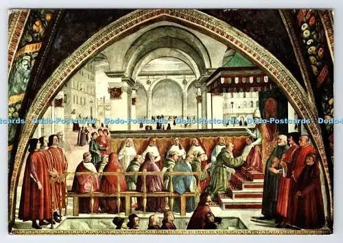D336733 Firenze. Basilica Di S. Trinita. Die Genehmigung der Regel des heiligen Franziskus.