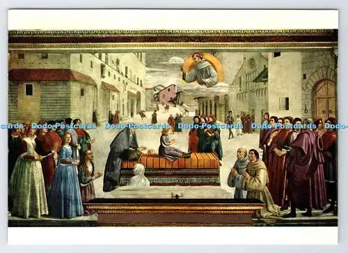 D336734 Firenze. Basilica di S. Trinita. S. Francis zieht ein Kind groß. D. Ghirlanda