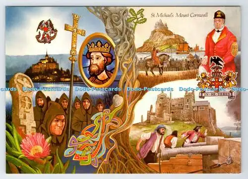D336744 St. Michael Mount Cornwall. Murray King. Studio Casa Mia. Postkarte Colle