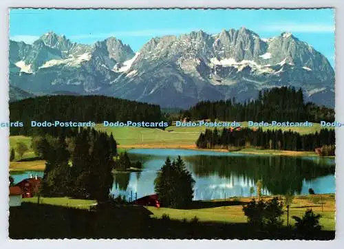 D338698 Tirol. Schwarzsee bei Kitzbühel mit Kaisergebirge. Kipa. KTV